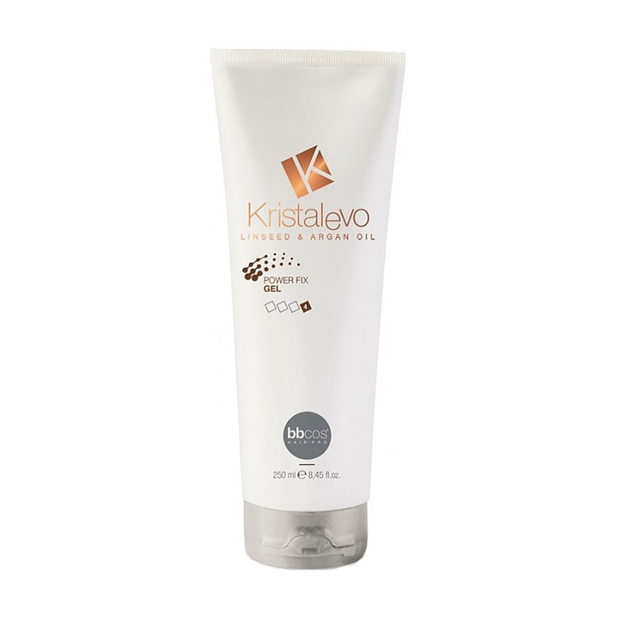 Гель для укладання волосся BBcos Kristal Evo Power Fix Gel екстрасильна фіксація, 250 мл